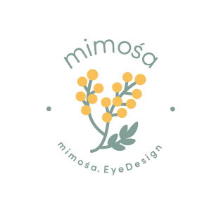 mimośa. EyeDesignロゴ